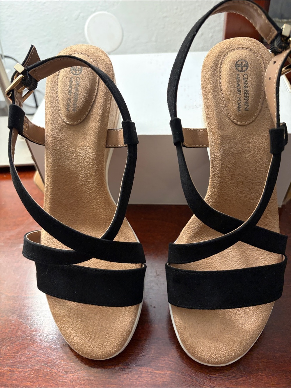 Giani Bernini Black Suede Strappy Women’s Sandals